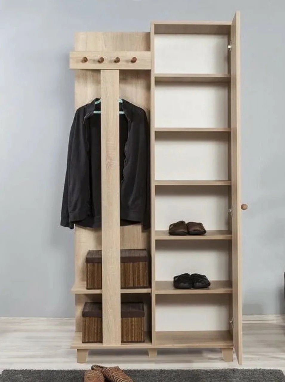 Stendë korridori Hanah Home, Garmanto 90 - 729, ngjyrë lisi Sonoma