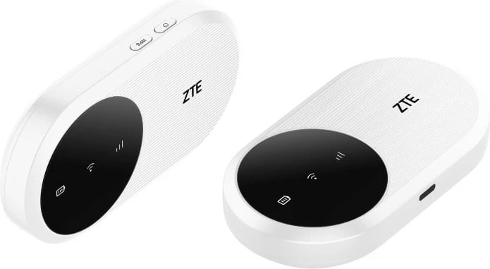 Router mobil ZTE U10, LTE, WiFi 6, Nano SIM, i bardhë/zi