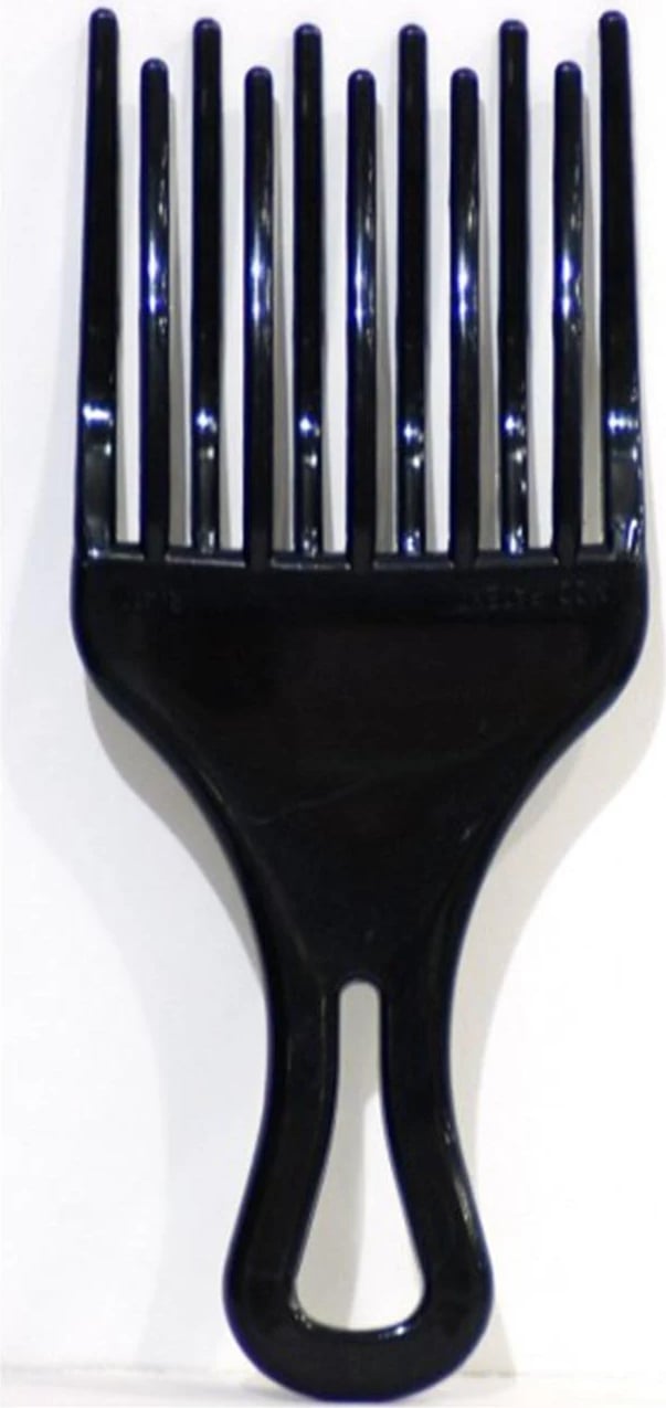 Krehër për volum Eurostil Ahuecador Peine Doble Pua Pequeño unisex, 17cm, 1 copë, i zi
