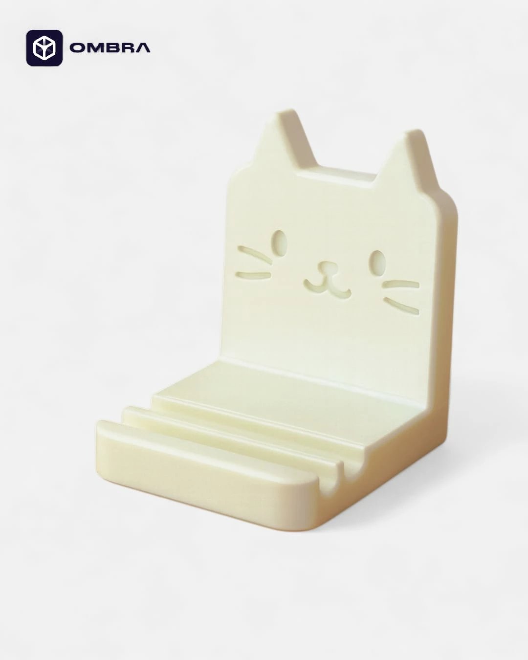 Mbajtëse për telefon me dizajn Cat -  bezhë