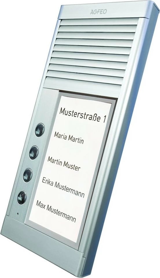 Interkom AGFEO DoorSpeak 4, i lidhur me kabllo, IP33, argjendtë Interkom AGFEO DoorSpeak 4, i lidhur me kabllo, IP33, argjendtë