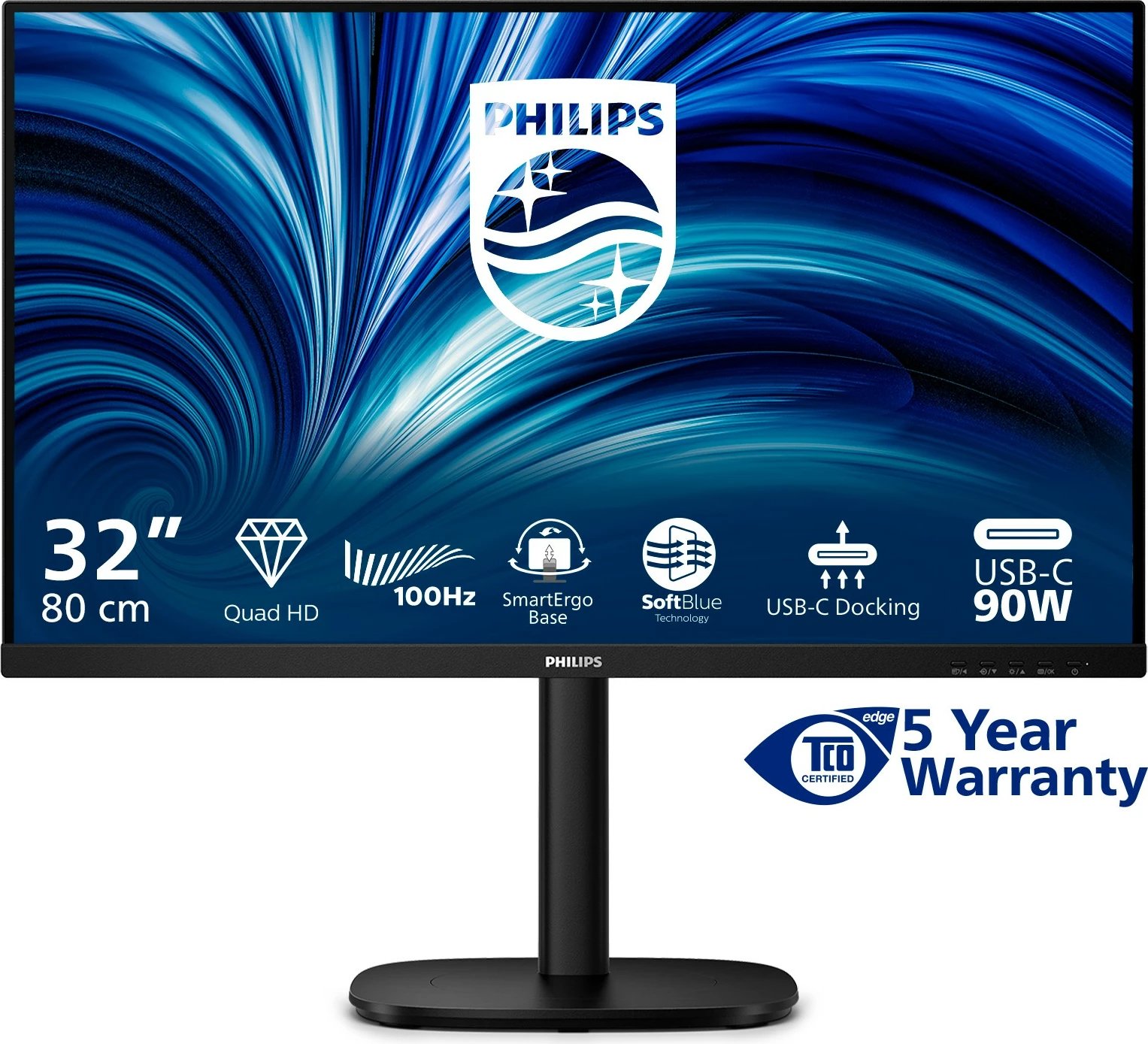 Monitor Philips 32B2U3601/00, 32 inch, i zi