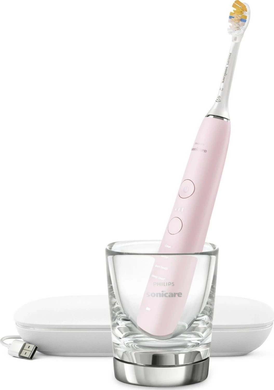 Furçë dhëmbësh sonike Philips Sonicare DiamondClean 9000 HX9911/21, rozë