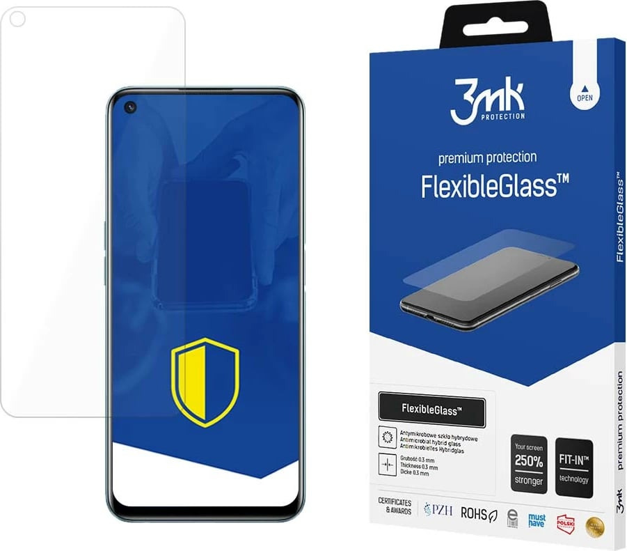 Xham mbrojtës hibrid 3mk FlexibleGlass për Realme 9i