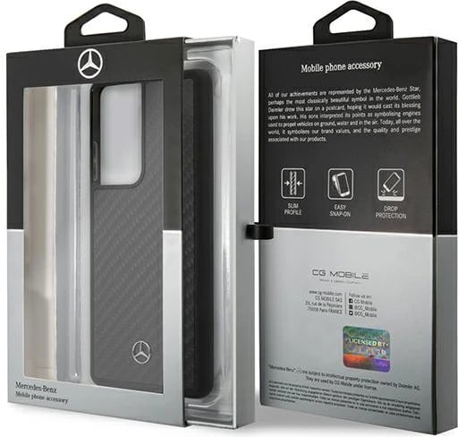 Mbështjellës Mercedes MEHCS21LRCABK për Samsung Galaxy S21 Ultra, hardcase, Dynamic Line, i zi