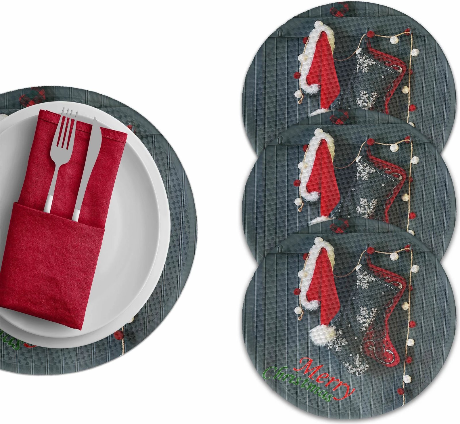 Set nënshtruesish tavoline Hermia Concept, shumëngjyrësh, 3082Supla, 4 copë