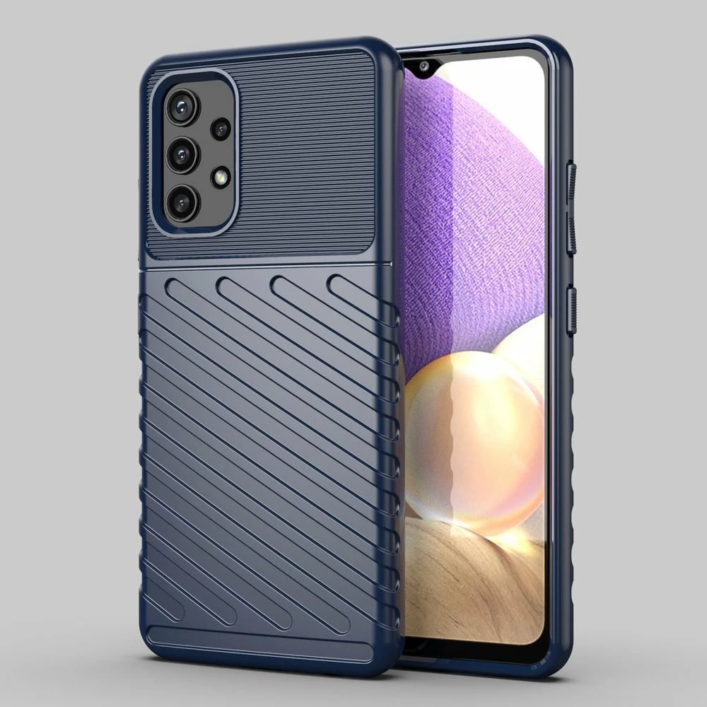 Mbështjellës Hurtel Thunder Case për Samsung Galaxy A32 5G, TPU, Kaltër
