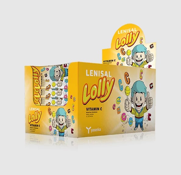 Suplement ushqimor Yasenka Lenisal Lolly Vitamin C, 30 copë