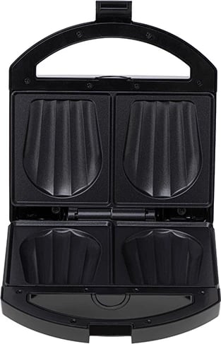 Aparat sanduiçesh, Adler, AD 3069, 750W (1000W max), pllaka jo-ngjitëse 22 x 12.5 cm, ruajtje vertikale, i zi