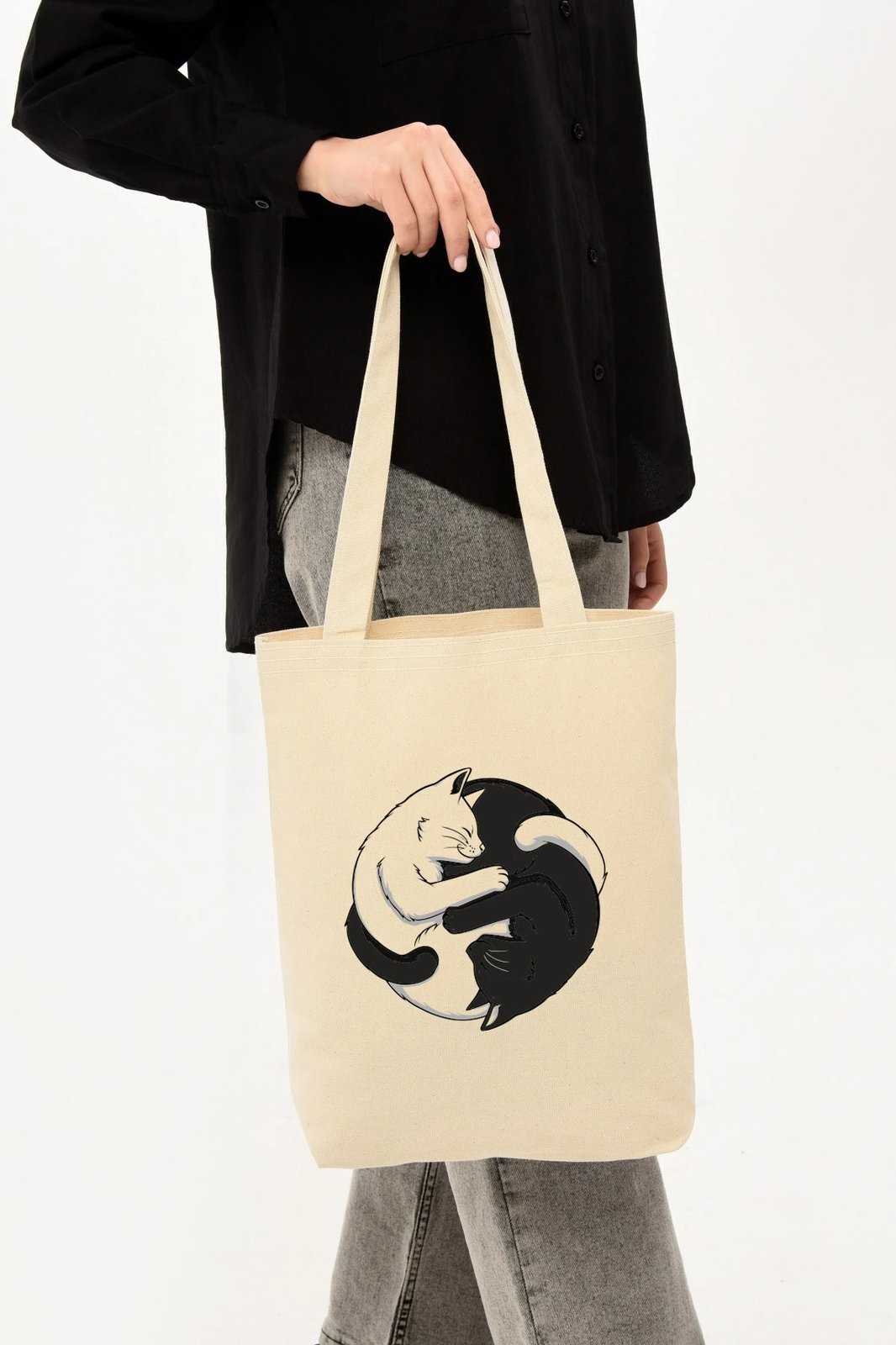 Çantë tote Zoozie Bags, krem, 1227