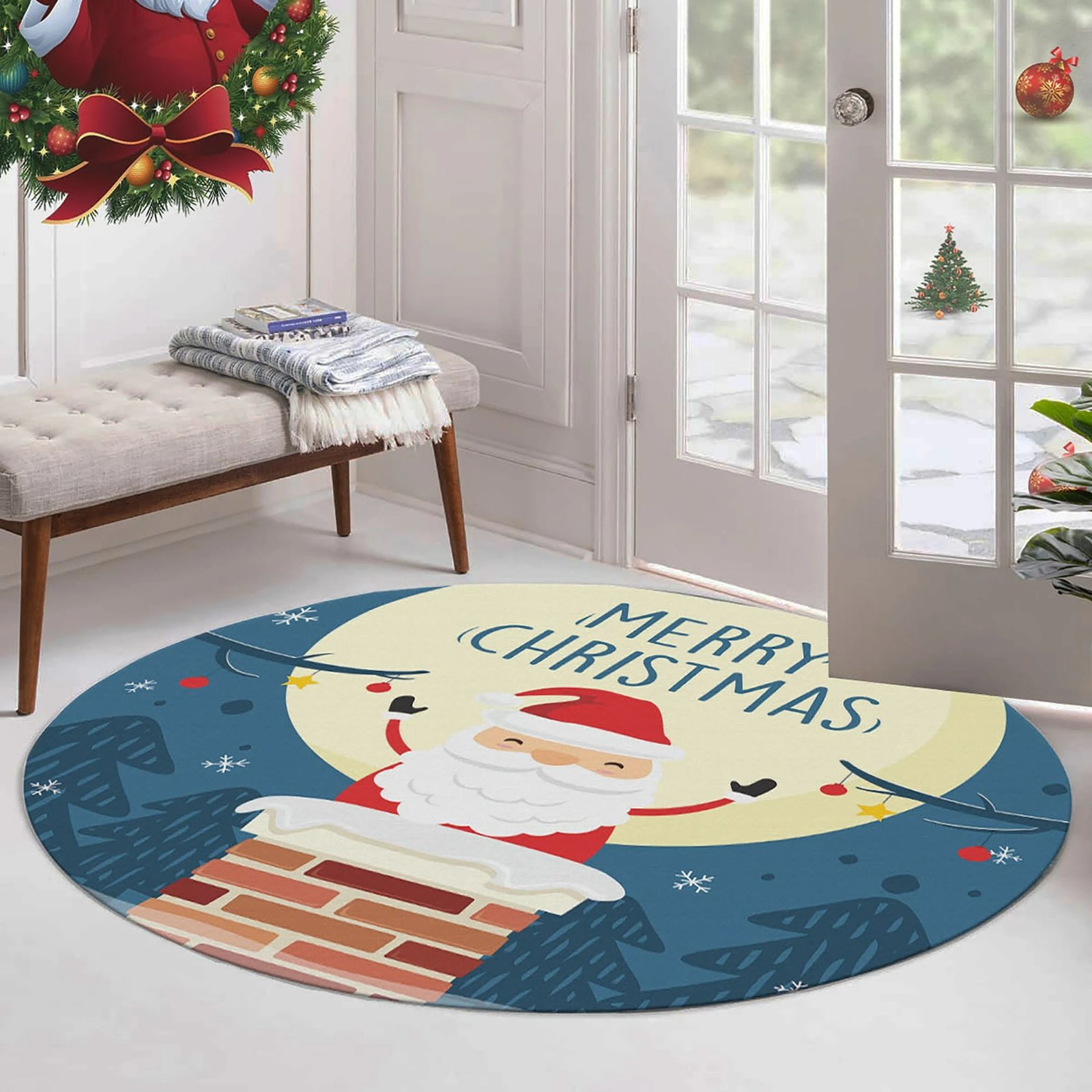 Qilim dekorativ, shumëngjyrësh, 90cm, Conceptum Hypnose, Woopamuk462