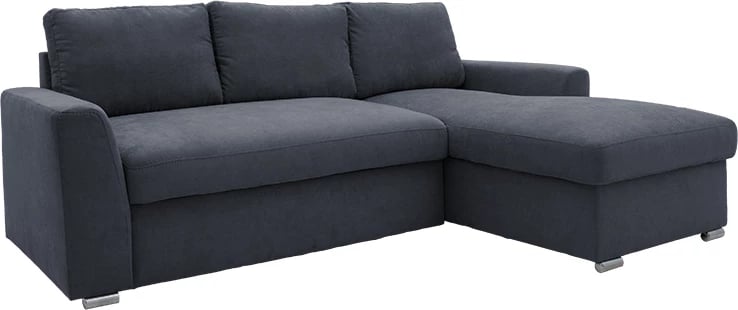 Divan-krevat qoshe majtë Belle, material, ngjyrë antracit, 236x164x88cm