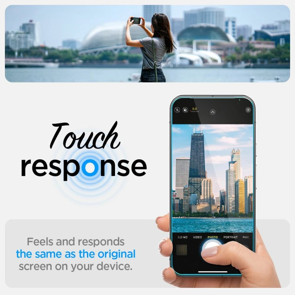Xham i temperuar Spigen Glas.tR EZ Fit për Google Pixel 9 / 9 Pro, 2 copë