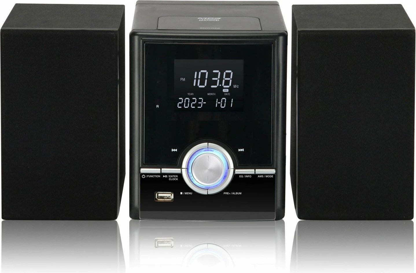 Mikrosistem audio, Eltra JOWISZ BT JOWISZ, CD/USB/FM Bluetooth, 10W, set me 2 Altoparlantë, e zezë