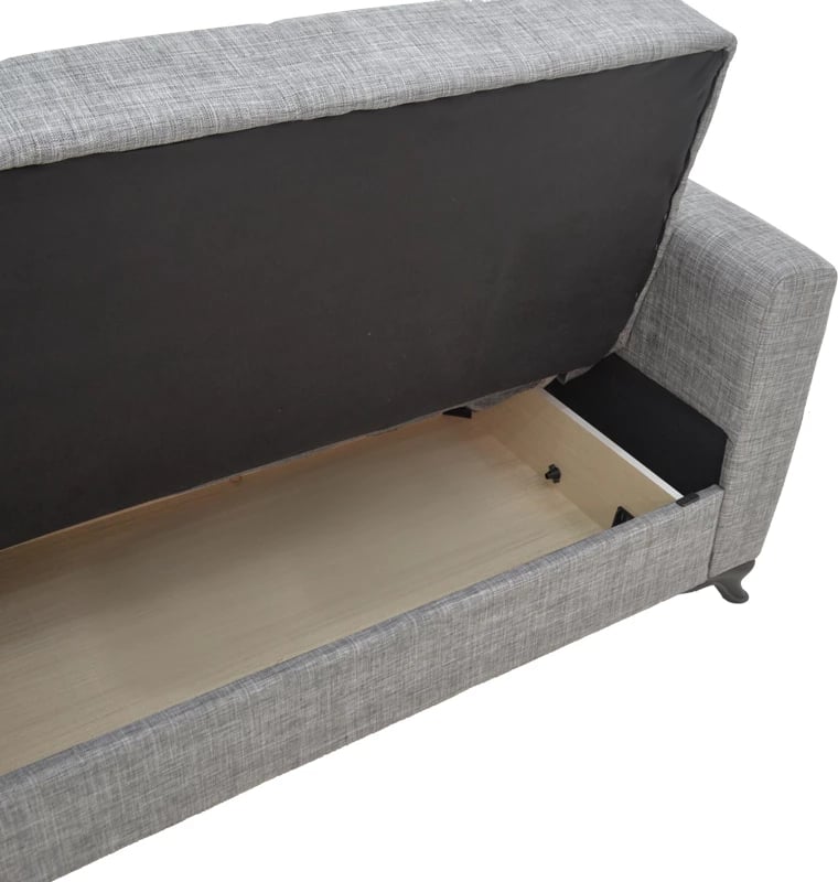 Set dhome ndeje 2 pjesë Modesto, ngjyrë gri