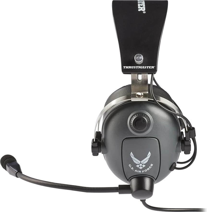 Kufje gaming Thrustmaster T.Flight US AirForce DTS, me mikrofon, 3.5mm, e zezë/gri