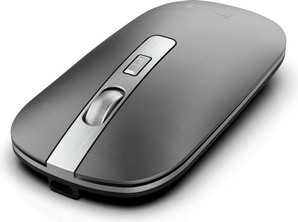 Maus Inca IWM-531RG, wireless & Bluetooth, 1600 DPI, akku, argjend