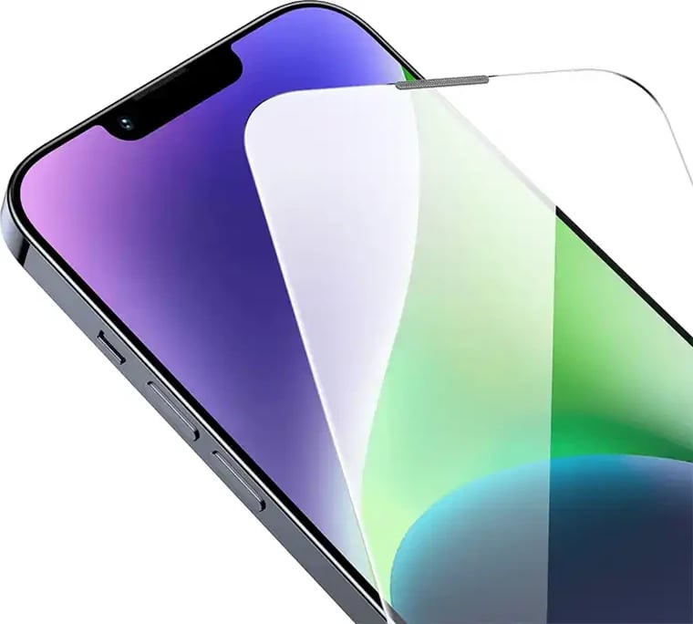 Xham i fortë Baseus Corning për iPhone 13 Pro Max/14 Plus me filtër pluhuri