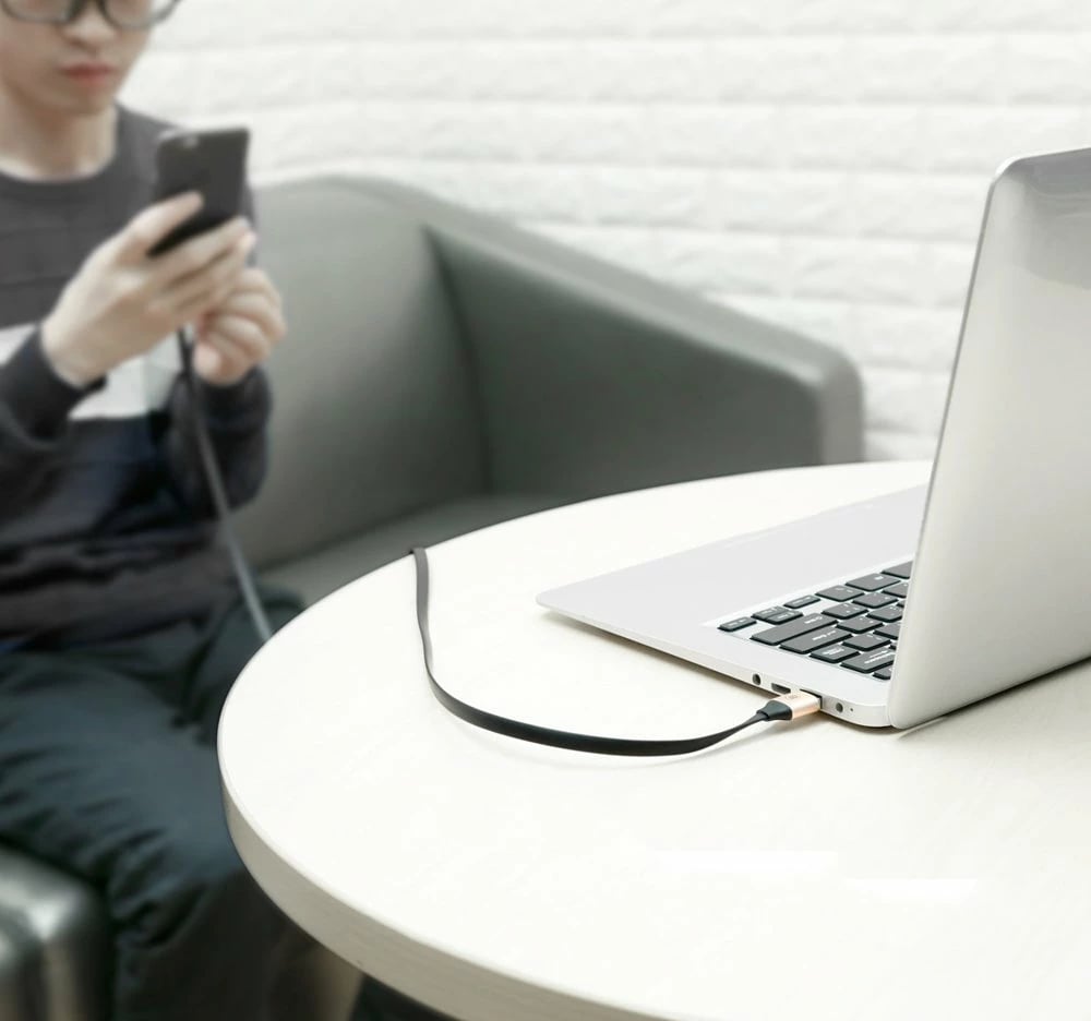 Kabllo Baseus Nimble CATMBJ-01, USB në USB-C, 0.23m, e zezë Kabllo Baseus Nimble CATMBJ-01, USB në USB-C, 0.23m, e zezë