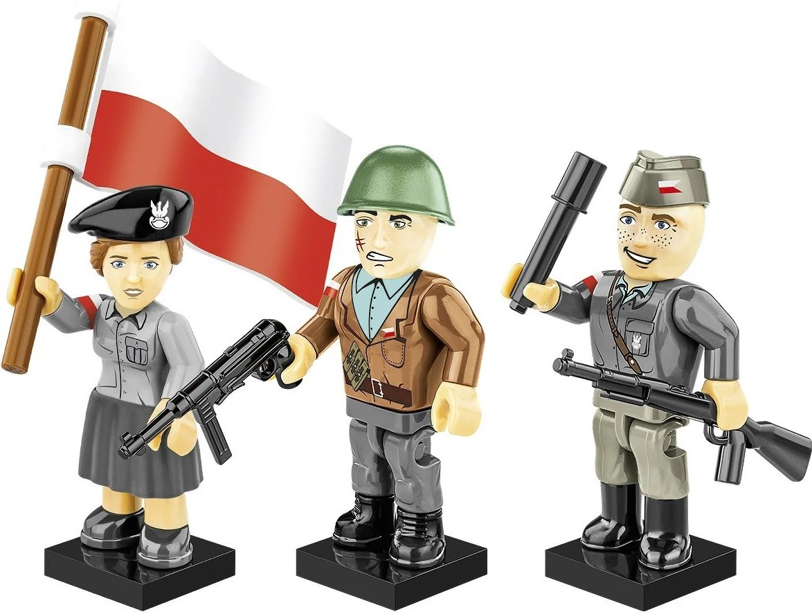 Set figurash Cobi Klocki Historical Collection, 2057, 3 figura, 35 pjesë, plastikë