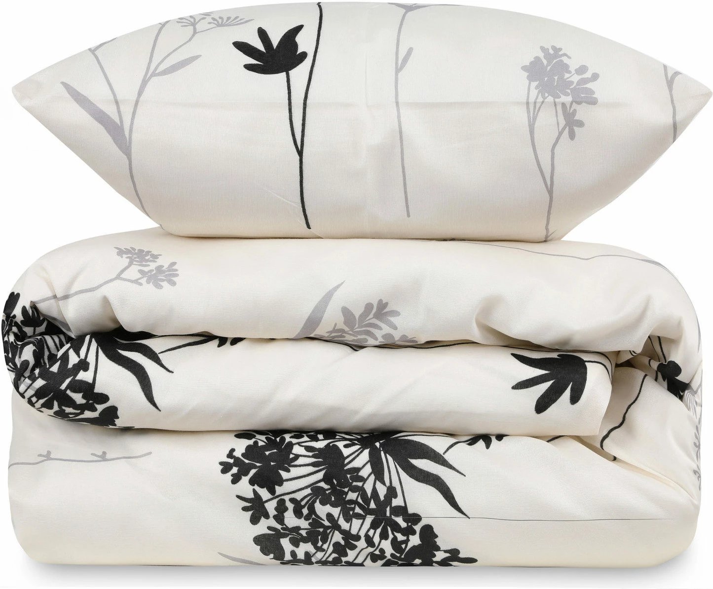 Set mbulesë për jorgan King, Efil, ngjyrë bezhë, gri, e zezë Set mbulesë për jorgan King, Efil, ngjyrë bezhë, gri, e zezë