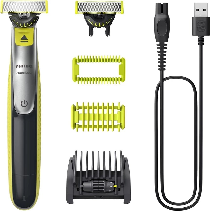 Makinë rroje Philips OneBlade 360, për fytyrë dhe trup, e gjelbërt