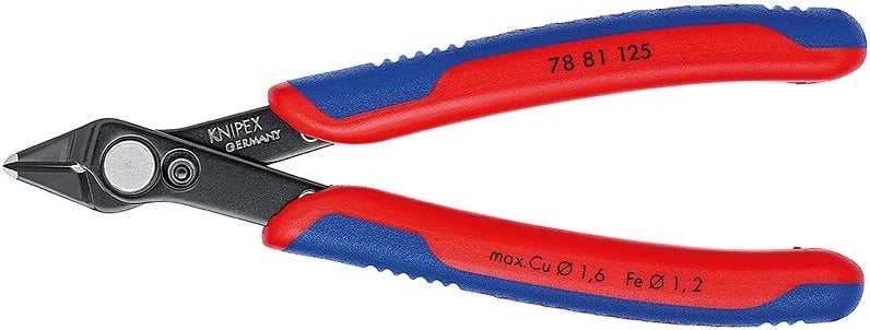 Darë diagonale Knipex 78 81 125, 125 mm, dorezë plastike, blu