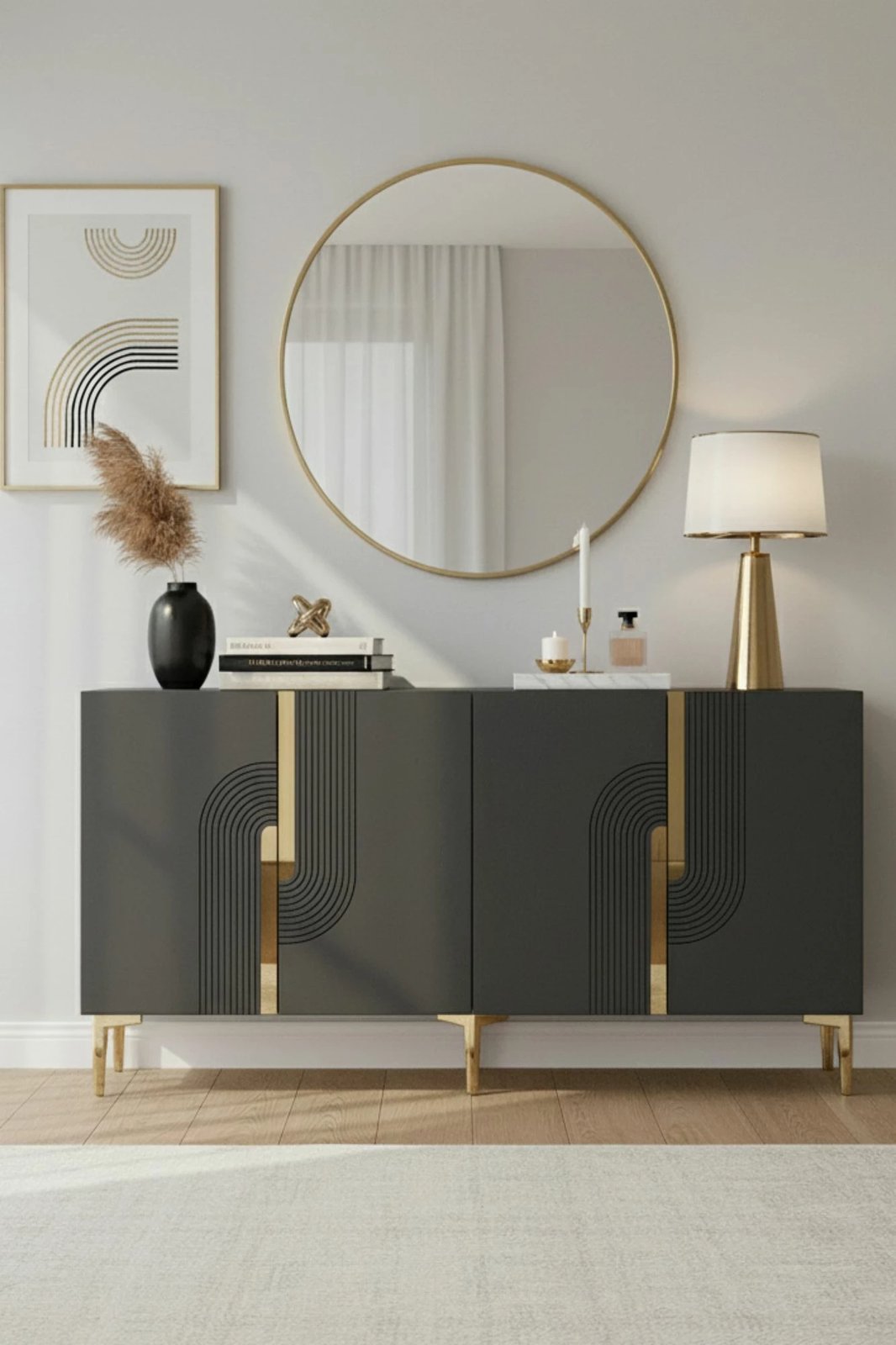 Konsol Skye Decor, Meyra 150, antracit, ari