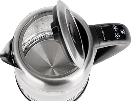 Çajnik elektrik Adler AD 1247 1.7 L kontroll temperature trup xhami inox