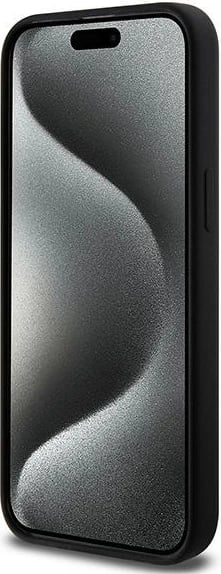 Mbështjellës Karl Lagerfeld Silicone Choupette Head MagSafe për iPhone 15 Pro Max, zi