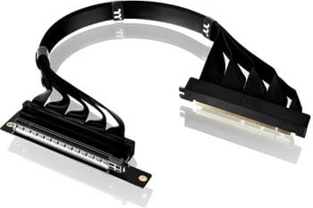 Kabllo riser PCI-E 4.0 Thermaltake 400mm, kënd 90°, e zezë