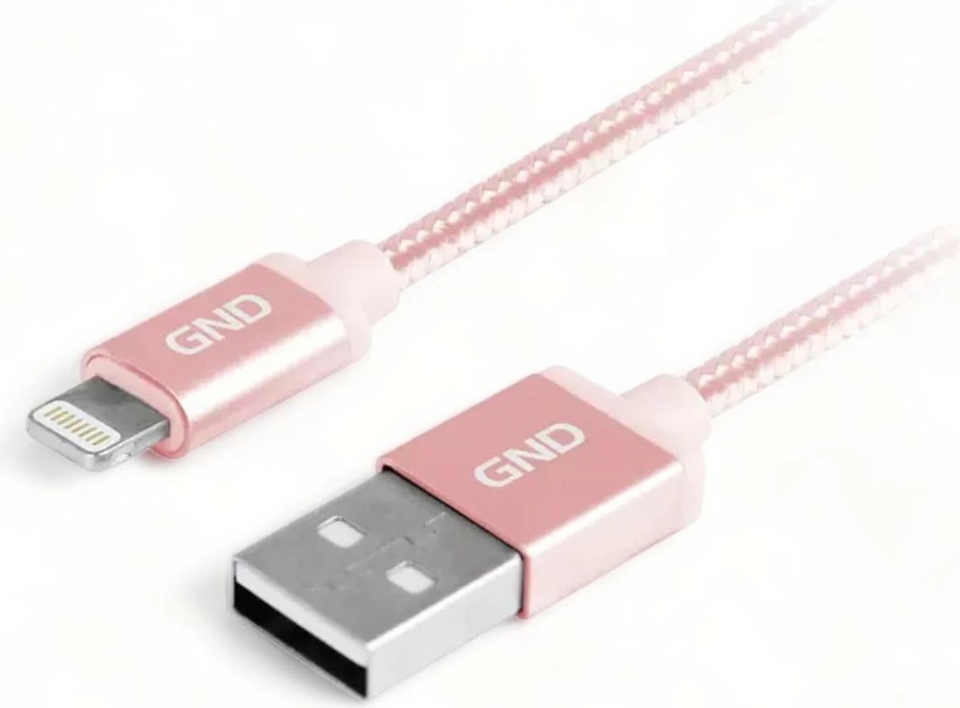 Kabllo Usb GND GNDLIGHTN100MM09 (Pembe, 2m)