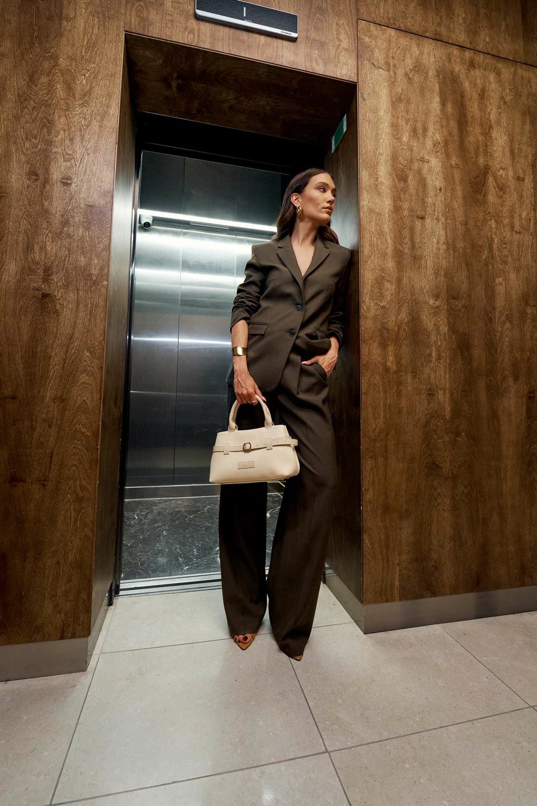 Çantë supi Lucky Bees, Grace Mini, ngjyrë krem