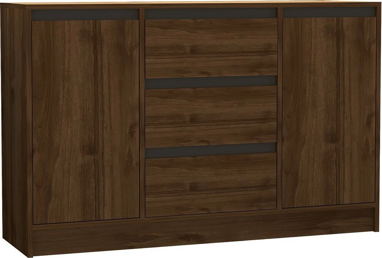 Set mobiljesh për dhomë dite, Skye Decor, ngjyrë arre, antracit