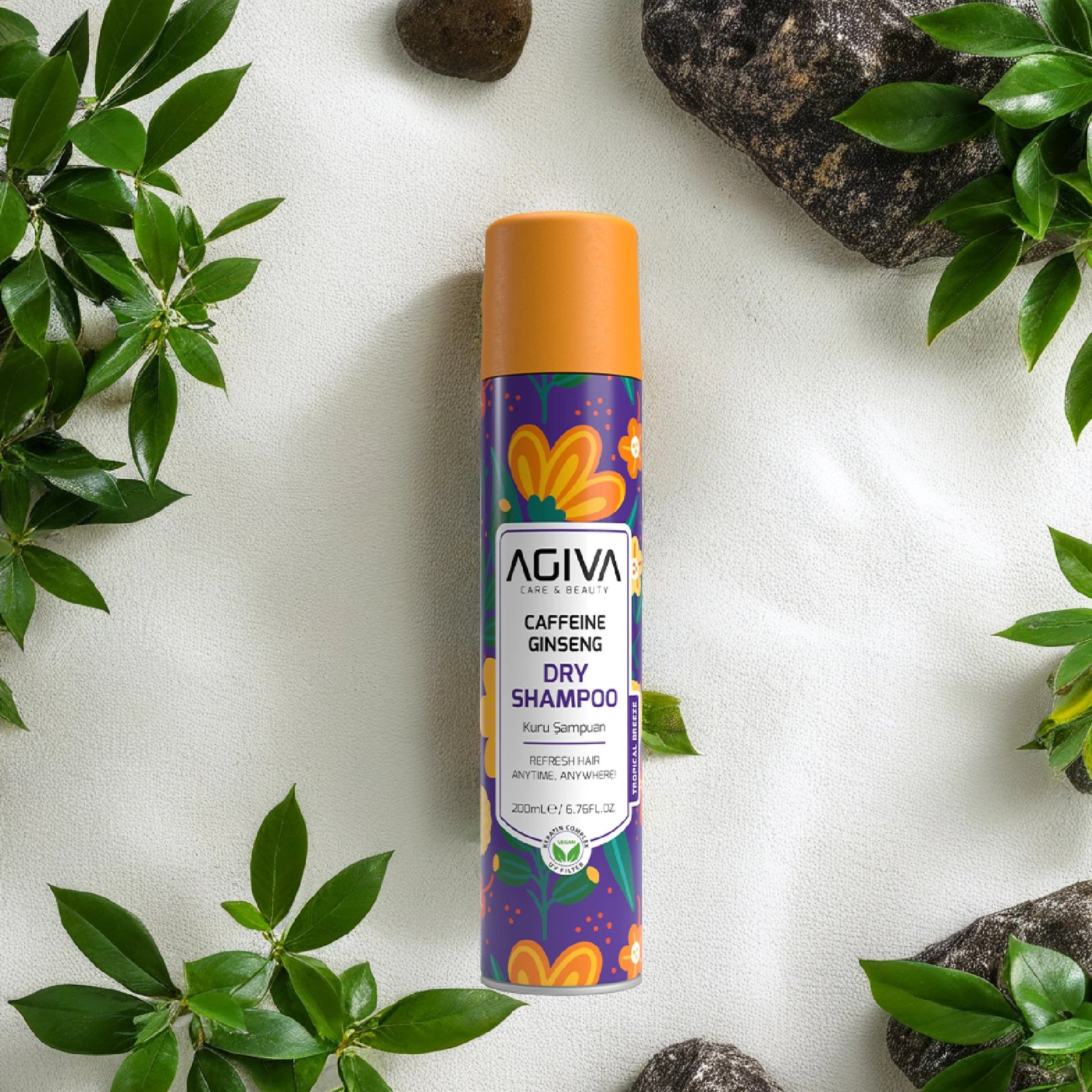 Shampon i thatë për flokë Agiva Caffeine Ginseng Pro Care