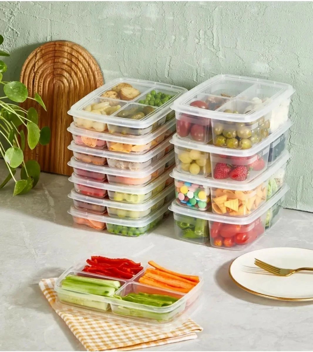 Set kuti plastike për organizim (12 copë), Hermia, Bayev, 400 x 1000