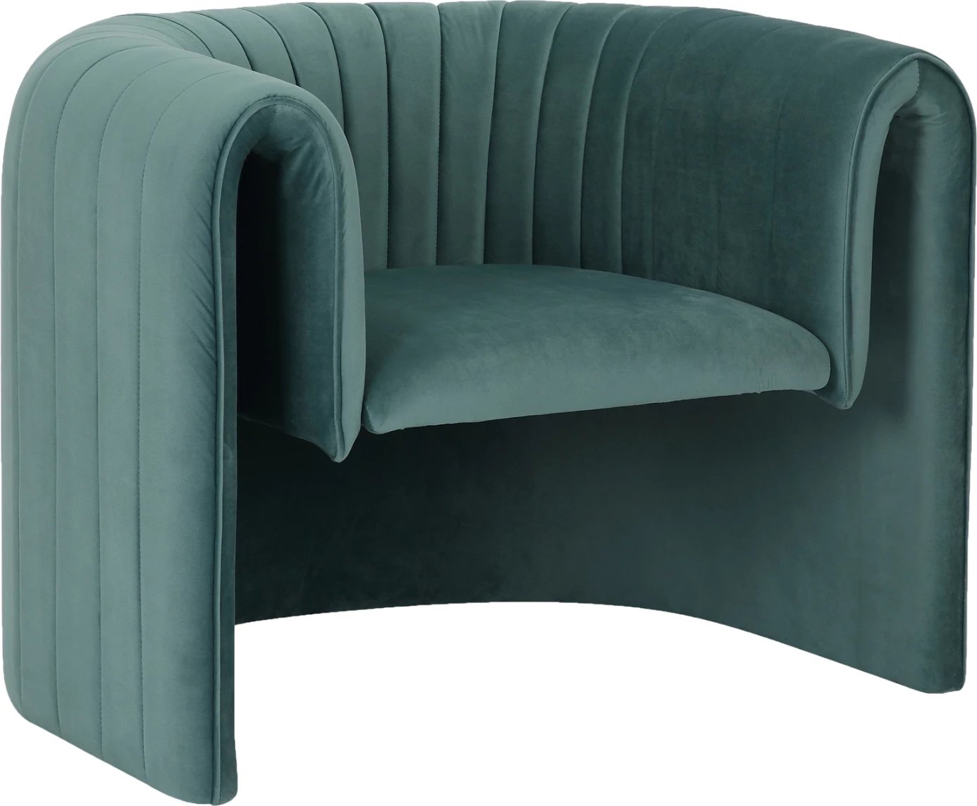 Fotelje RIKER FH9682.06 kornizë metali-kadife mente 92x74x69Hcm