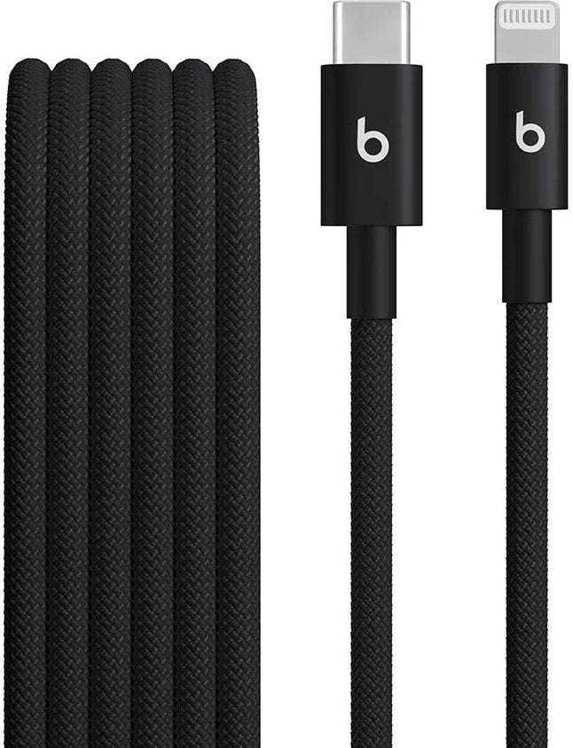 Kabllo Apple Beats USB-C në Lightning, 1.5m, E zezë