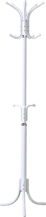 Varëse palltosh Mendora, metalike, ngjyrë e bardhë, 40x40x180cm