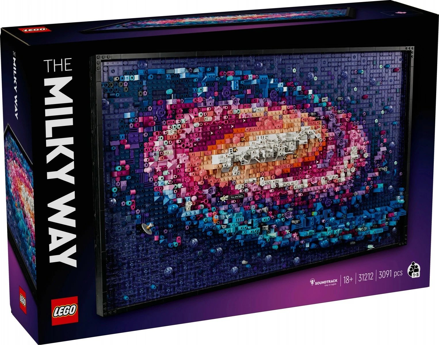 Set LEGO ART The Milky Way 31212, 3091 pjesë, për të rritur, shumëngjyrësh