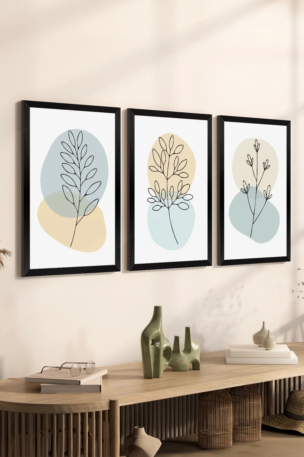 Set pikturash dekorative (3 copë), Wallity, Artsycllct25