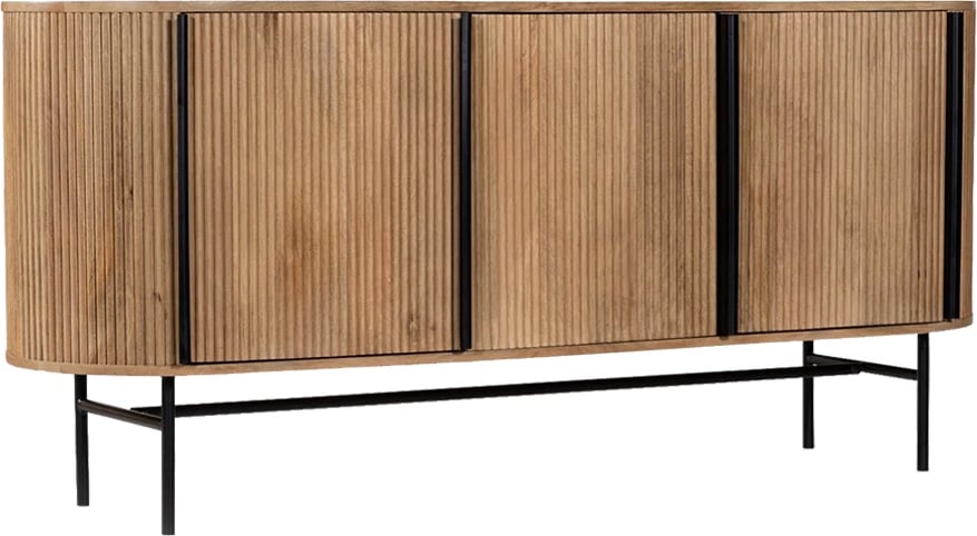 Bufe ORGANIC me 3 dyer, ngjyrë natyrale, 164x46x75