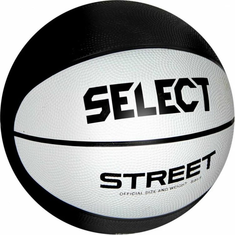 Top basketbolli Select për meshkuj, femra dhe fëmijë, i bardhë dhe i zi