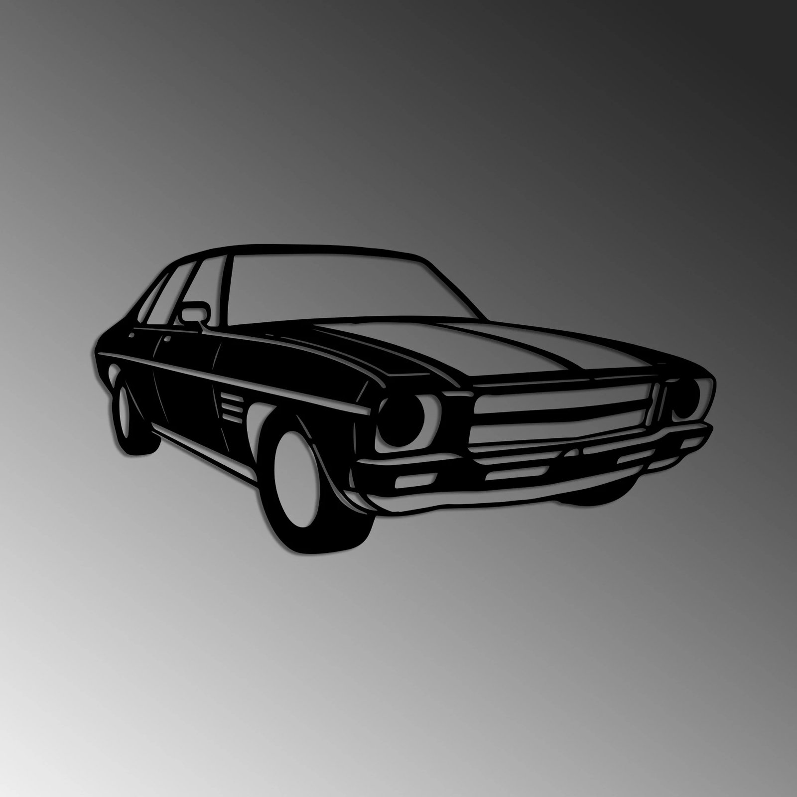 Aksesor dekorativ metalik për mur, Wallity, Holden Monaro Sedan
