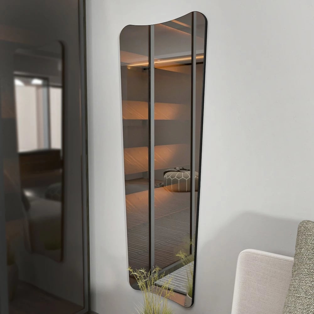 Pasqyrë Cheval Hanah Home, Vitros, transparente, e zezë