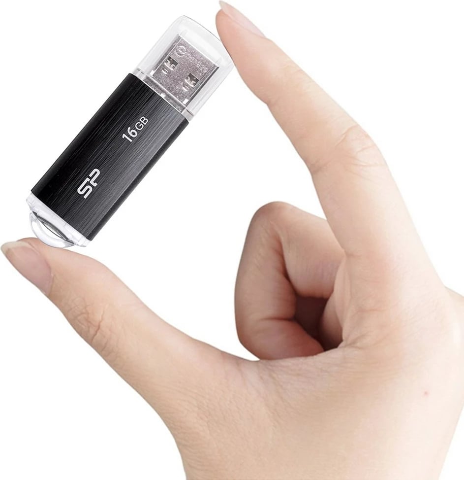 USB flash drive Silicon Power, 16 GB USB Type-A 2.0, e zezë
