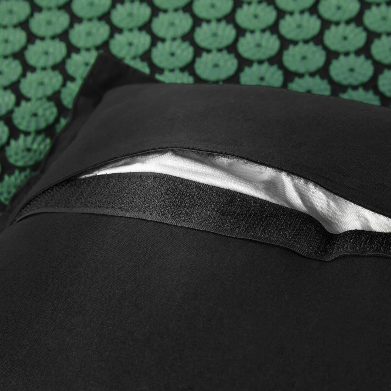 Jastëk dhe dyshek akupresure për fitnes Spokey, zi-gjelbër