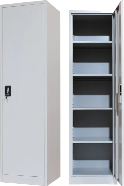 Dollap metalik kolonë ngjyrë gri e hapur 50x45x180cm