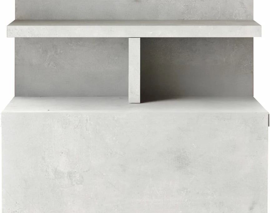 Komodinë moderne, ngjyrë argjendi, Skye Decor, LV28-RT