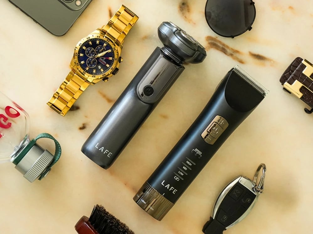 Trimmer flokësh dhe mjekre Lafe MasterTrim LAFTRY47538, tehe qeramike 45 mm, 3 shpejtësi, 0.8–2 mm + krehra 3–12 mm, 1800 mAh, me/pa kabllo, e zezë